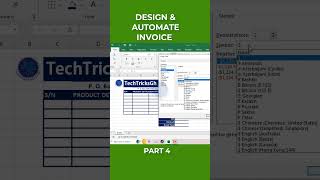 Design and Automate Invoice in Excel Part 4  TechTricksGh [upl. by Bernhard]