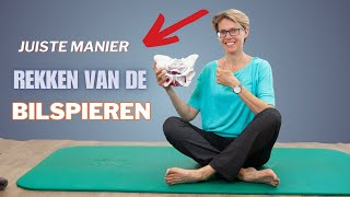 De ENIGE JUISTE juiste manier van het REKKEN van je M PIRIFORMIS bilspier  Jouwbekkentherapeutnl [upl. by Sally]