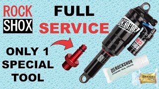 ROCKSHOX Monarch Plus RC3 100hr Annual Service  air can and damper full service step by step DIY [upl. by Annid691]