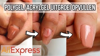 POLYGELACRYLGEL NAGELS UITGROEI OPVULLEN [upl. by Eseila]