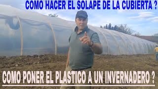 REVELAMOS El SECRETO PARA COLOCAR EL PLASTICO DE UN INVERNADERO TUNEL EN MINUTOS [upl. by Nasas]