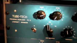 Tube eq TUBETECH PE1C as BASSDRUM EQ [upl. by Euqina]