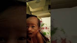 Preemie Baby 1st Sneeze in NICU Too Cute [upl. by Vincentia560]