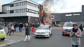 brand Delhaize Wetteren deel 2 20042023 [upl. by Gnal889]