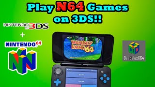 Play N64 Games on 3DS Daedalus X64 Emulator Guide 2023 [upl. by Zolnay]