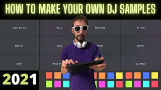 How To Make your own DJ Samples  Djay pro custom samples [upl. by Nnaharas]