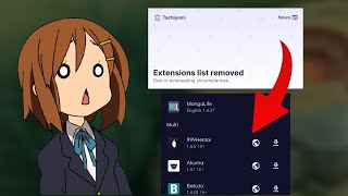 How to add extensions in Tachiyomi 2024 fix extension list removed [upl. by Anella]