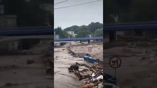 Flooding in LądekZdrój Poland 15092024 [upl. by Dlarrej282]