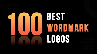 100 Best Wordmark Logo Design  Creative Logotype Design  Lettermark Logo  Adobe Creative Cloud [upl. by Odlopoel515]