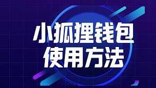 小狐狸钱包教程  SOL钱包教程  数字钱包使用方法  手把手教你如何从零使用 [upl. by Akram]