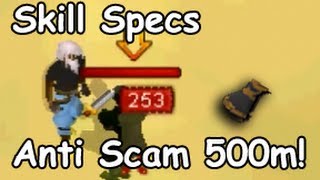 Runescape Skill Specs  Antiscam 500m  full torva [upl. by Keele]