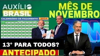 CALENDÁRIO DO AUXÍLIO BRASIL em NOVEMBRO VAI SER ANTECIPADO NOVO ADICIONAL VALOR MAIOR NA CONTA [upl. by Grevera534]