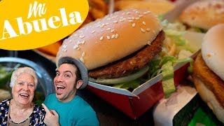 ¡MI ABUELA PRUEBA McDonalds POR PRIMERA VEZ EN SU VIDA y su opinion te sorprenderá [upl. by Ecnarwal]