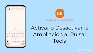 Activar o Desactivar la Ampliación al Pulsar Tecla  Xiaomi Android 14  HyperOS 1 [upl. by Yemac]