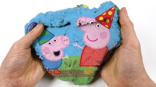 Green Screen Mad Mattr Kinetic Sand Peppa Pig Lady Bug Funny Magic Show for Kids [upl. by Thissa]