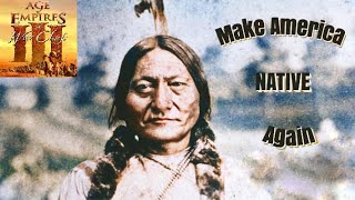 Make America Native Again   Age of Empires 3  HaudenosauneeIroquois Confederacy Gameplay [upl. by Acimak]