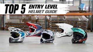 Top 5 Entry Level Motocross Helmets [upl. by Yztim900]