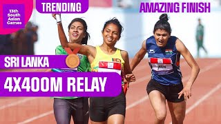 AMAZING finish to Womens 4X400 Relay A MUST WATCH [upl. by Theodore]