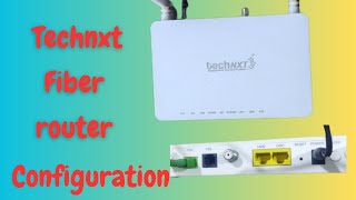 technxt router configuration telugu Technxt Router [upl. by Auburta187]