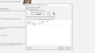 How to set up autoreply in Microsoft Outlook [upl. by Phineas]