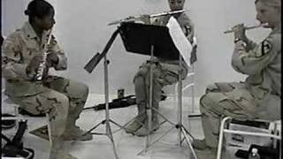 1st Cavalry Division Band Iraq  Flute Trio 2004 [upl. by Averyl636]