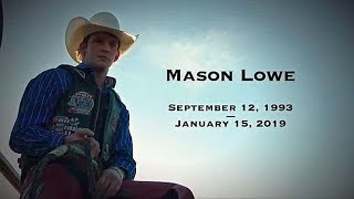 Mason Lowe PBR Bull Rider 1993  2019 [upl. by Mettah]