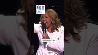 Lucy McBath speaks out about gun violence reform at the DNC  GA Today [upl. by Nasus853]