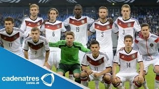 Selección Alemana ya se prepara para enfrentar a Brasil en la semifinal del mundial 2014 [upl. by Nowyt]