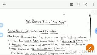 The Romantic poetry important characteristics [upl. by Notlimah]