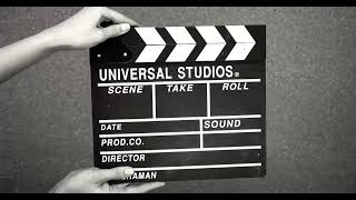 A Vintage Clapperboard Used In Making Film Scenes [upl. by Ahsaet]