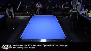 2024 Australian open 8Ball Cityheroes Pool amp BilliardsBurwood [upl. by Tenney]