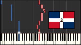 Dominican Republic National Anthem Piano Tutorial [upl. by Uticas]