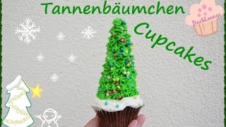 Tannenbäume  Cupcakes  DIY  einfach selber machen  Backlounge 2015 [upl. by Aribold]