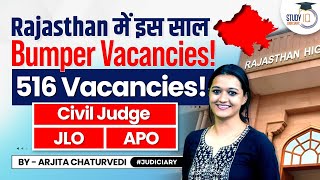 Rjs Vacancy 2023  JLO Vacancy Rajasthan  Rajasthan APO Vacancy 2023  StudyIQ Judiciary [upl. by Ellehcil334]