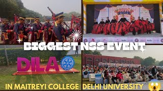 BIGGEST NSS EVENT IN MAITREYI COLLEGE DELHI UNIVERSITY 😍 [upl. by Pepe956]