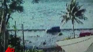 Raw Video First Moments Following Tsunami [upl. by Nanaek]