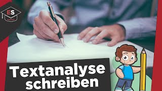 Wie schreibe ich eine Textanalyse  Textanalyse schreiben Einleitung Hauptteil Schluss erklärt [upl. by Matland]