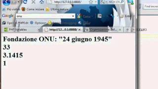 CORSO BASE PHP LEZIONE 02 [upl. by Raquela930]