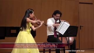 Zoltán Kodály  Duo for Violin and Cello Op 7 1st and 3rd movement [upl. by Analem]