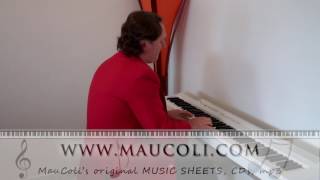 Against All Odds Phil Collins  Original Piano Arrangement by MAUCOLI [upl. by Ramyaj]