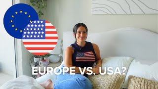 EUROPE VS USA  recapping my trip as an american 🇪🇺🇺🇸 [upl. by Fatma]