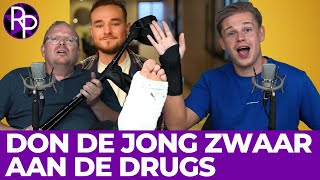 Don de Jong zwaar aan de drugs amp Jan Roos valt bij Roxy Dekker dronken van trap [upl. by Kcirdderf230]