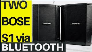 How To Pair TWO Bose S1 Pro Via Bluetooth Wirelessly  BEST Portable Speaker [upl. by Fabrianna64]