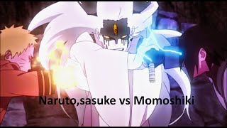 Naruto AMV Obiymy Momoshiki Fight scene [upl. by Mose]