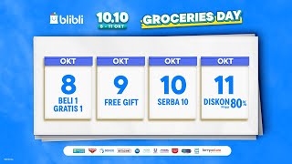 Woi dengerin nih ada Blibli 1010 Groceries Day [upl. by Ahseiuqal320]