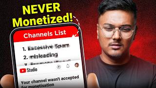 3 Types of YouTube Channel That Never Get Monetized Watch Before Starting ⚡️ [upl. by Katharine]