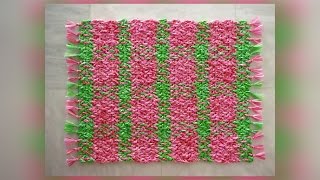 Making Plarn Door Mats Pattern 5 [upl. by Hurleigh]