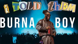 BURNA BOY I TOLD THEM TOUR  GRWM  Full Concert Vlog 💙 BurnaBoy [upl. by Nylrats]