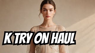 4K Wet Vs Dry Transparent Try On Haul See Through Try On 4k Sheer No bra Tutorial Compilation [upl. by Gerdi158]