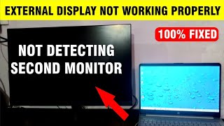 Didnt detect another display windows  FIX Windows 10 amp 11 Not Detecting Second Monitor [upl. by Hesta]